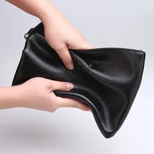 LOGUTIA Clutch Purses for Men Black Wristlet Envelope Bag | Waterproof PU Leather, Small & Dressy thumbnail 6