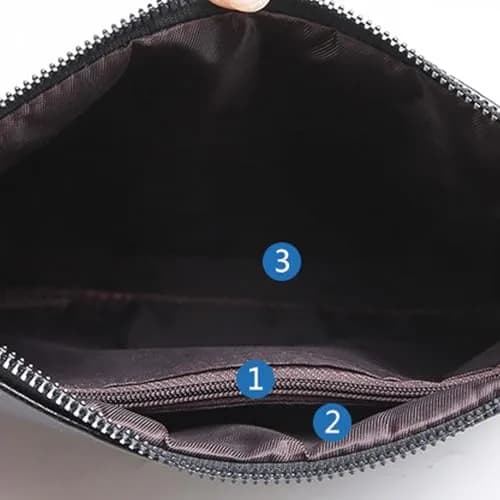 LOGUTIA Clutch Purses for Men Black Wristlet Envelope Bag | Waterproof PU Leather, Small & Dressy thumbnail 8