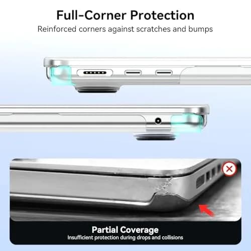 EooCoo Case for MacBook Air 13.6 Inch | Matte Clear, Slim & Protective (70-120 chars) thumbnail 4