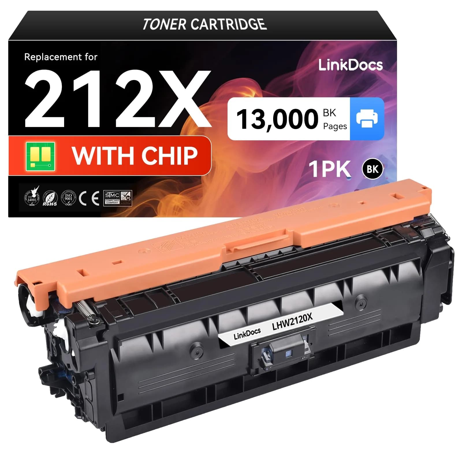 LinkDocs 147X Toner Cartridge Black | 25,200 Pages (Letter Size) — 212X Black