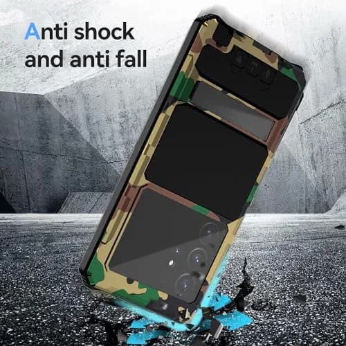 Lunivop Heavy Duty Camouflage Case for Samsung Galaxy S23 Ultra 5G (6.8 Inch) | Military Grade Protection with Kickstand & Screen Protector thumbnail 4