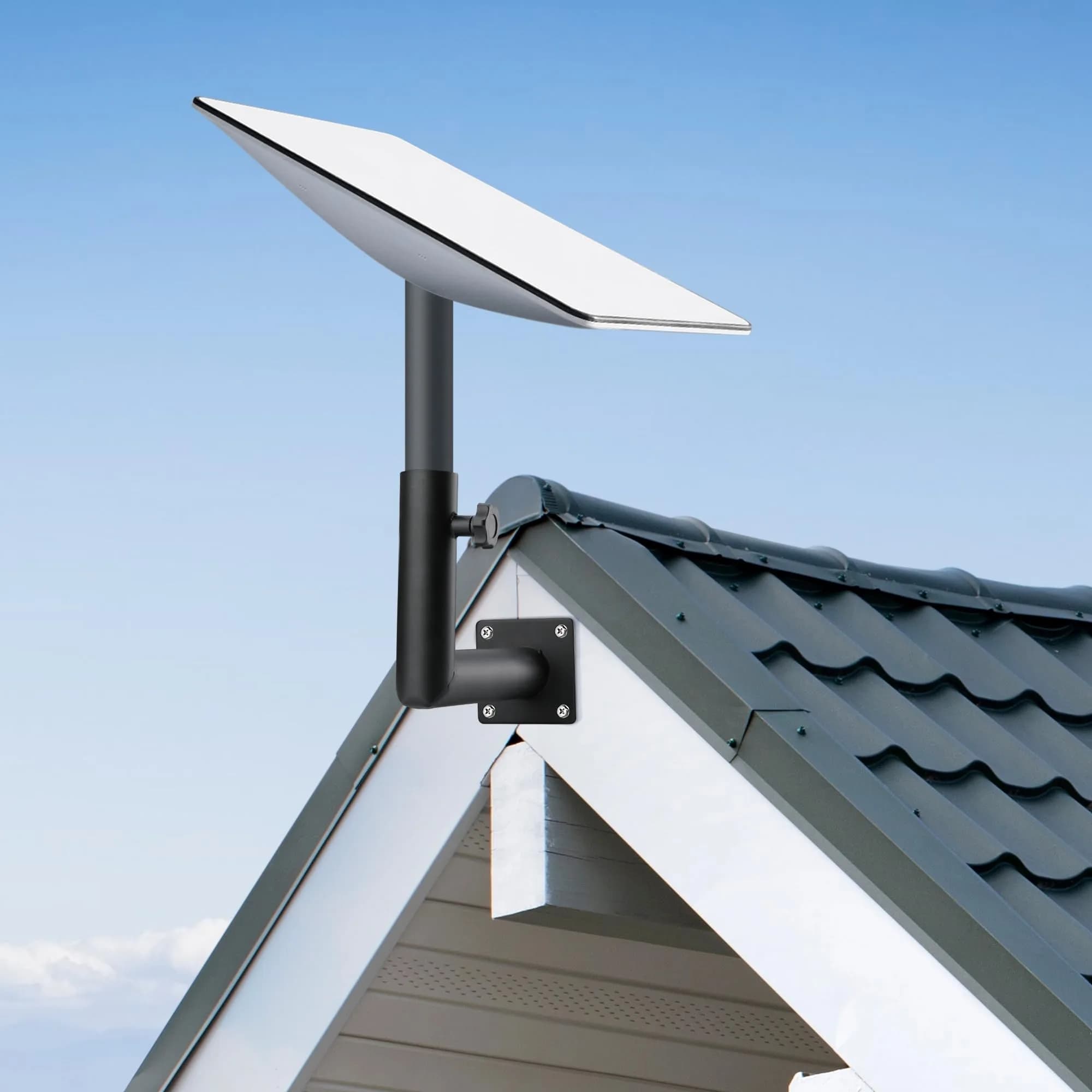 Arinster Starlink Short Wall Mount Kit for Gen 2 Dish | 1.05 kg (2.3 lb) Steel Bracket