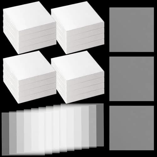 Mooliwe 2000 Pcs Weighing Paper Cellulose Sheet 10cm x 10cm | Non Absorbent, Precision Lab Use thumbnail 1