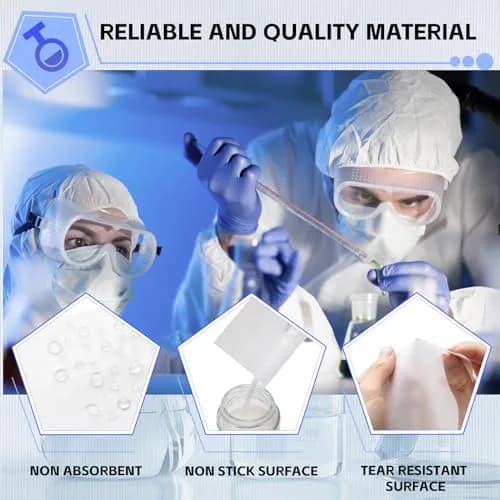 Mooliwe 2000 Pcs Weighing Paper Cellulose Sheet 10cm x 10cm | Non Absorbent, Precision Lab Use thumbnail 3