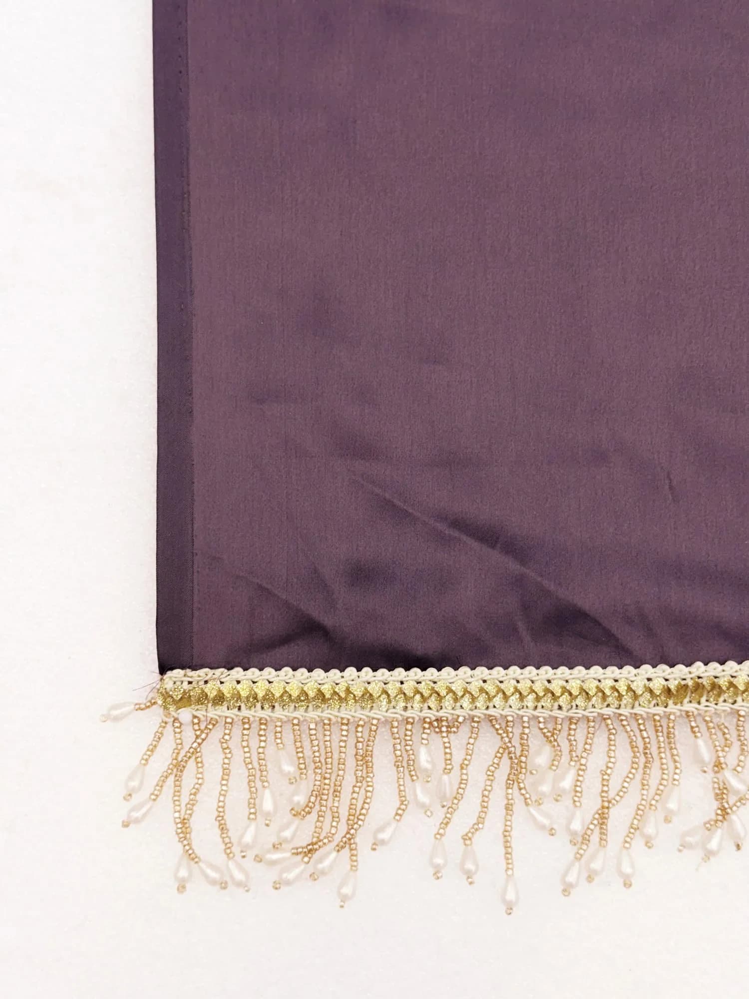 SHOPAZ Ready to Wear Rose Gold Satin Silk Saree 156 cm (61.4 in) | Pre-Pleated Indian Saree with Unstitched Blouse - view 6