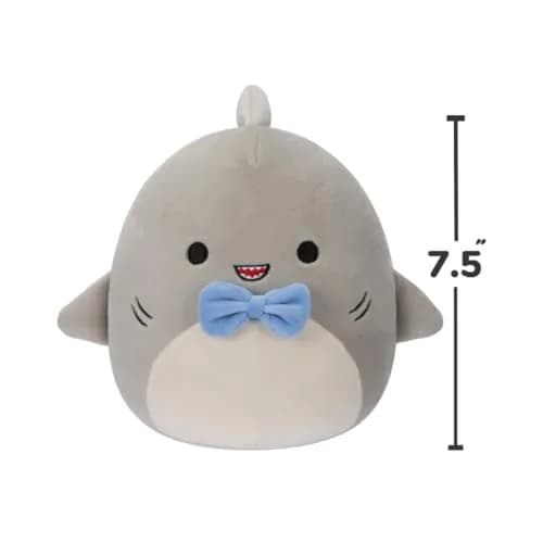 Squishmallows 7.5-Inch Gordon The Grey Shark Plush | Soft, Collectible Toy for Kids & Adults thumbnail 3