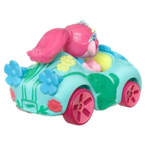 Hot Wheels RacerVerse Trolls Poppy Die-Cast Toy Car 1:64 Scale | ASTM-Tested for Ages 3+ thumbnail 4