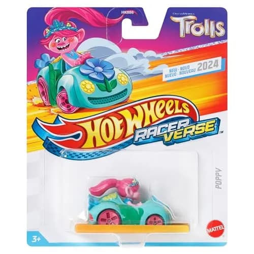 Hot Wheels RacerVerse Trolls Poppy Die-Cast Toy Car 1:64 Scale | ASTM-Tested for Ages 3+ thumbnail 5