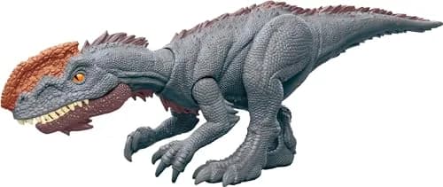 Mattel Jurassic World Strike Attack Dinosaur Toy with Single-Strike Action & Movable Joints | 7-inch Monolophosaurus Action Figure for Kids thumbnail 6