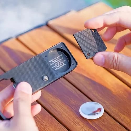JJC Black Camera Hand Grip for Sony A7CII A7CR | Arca-Type Quick Release Plate & AirTag Compartment thumbnail 8