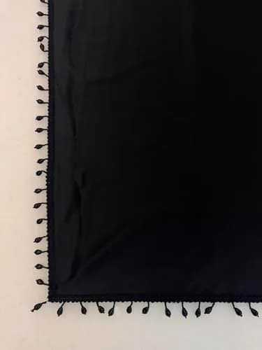 SATAZ Women's Ready to Wear Satin Silk Saree with Designer Lace - Black, 5.5m (18 ft) | Pre-Pleated for Instant Style thumbnail 5