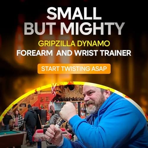 GRIPZILLA Dynamo Forearm Strengthener and Wrist Roller with Adjustable Resistance | 0.798 kg (1.76 lb) thumbnail 6