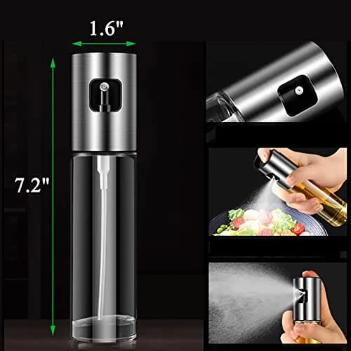 Wayeept Olive Oil Sprayer for Cooking Oil 100 ml | Refillable Mini Bottle for BBQ & Baking thumbnail 6