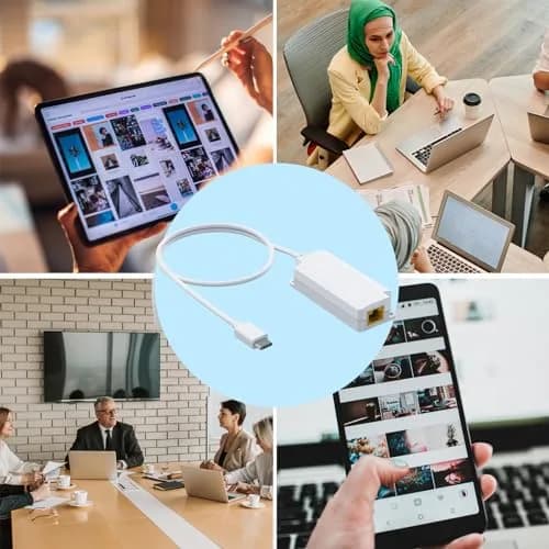 PROCET PoE System Gigabit PoE to USB-C Converter | 10W Charging & Ethernet Adapter thumbnail 6