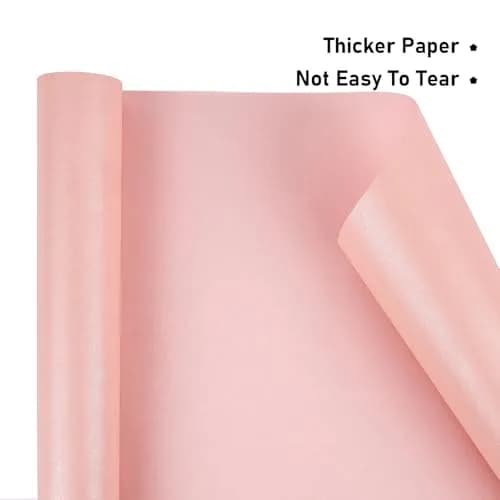 NESCCI Pink Matte Wrapping Paper | Solid Color Gift Wrap for Holidays & Events thumbnail 3