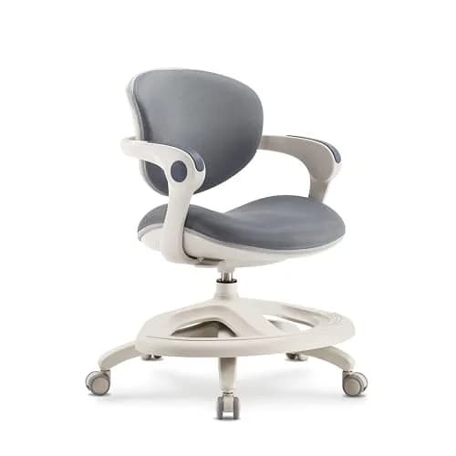 2xhome Kids Ergonomic Desk Chair with Adjustable Cushioned Seat and Back, 20in (51cm) x 14in (36cm) x 33in (84cm) | Supportive & Adjustable thumbnail 1