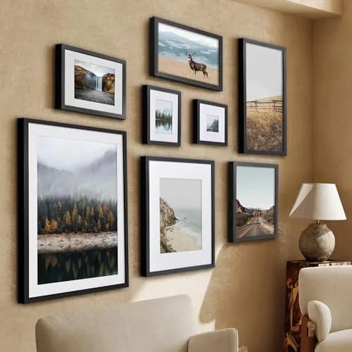 Americanflat 22x28 Deep Poster Frame - Matted to 18x24 - Black | Gallery-Style Wall Decor thumbnail 7