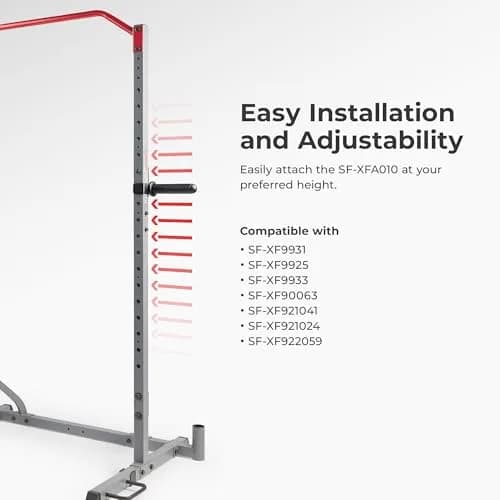 Sunny Health & Fitness Weight Plate Storage Attachment SF-XFA010 | 1.3 kg (2.9 lb) Holder, 45 kg (100 lb) Capacity, Adjustable Height thumbnail 5