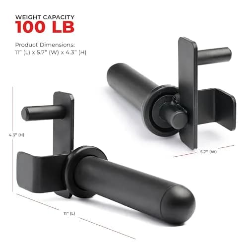 Sunny Health & Fitness Weight Plate Storage Attachment SF-XFA010 | 1.3 kg (2.9 lb) Holder, 45 kg (100 lb) Capacity, Adjustable Height thumbnail 6