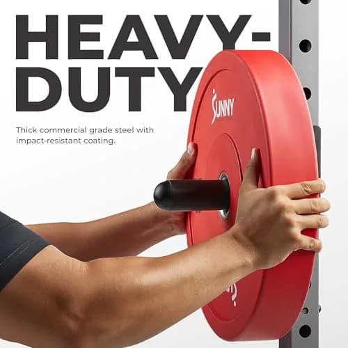 Sunny Health & Fitness Weight Plate Storage Attachment SF-XFA010 | 1.3 kg (2.9 lb) Holder, 45 kg (100 lb) Capacity, Adjustable Height thumbnail 3