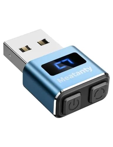 meantanty Metal Tiny Mouse Jiggler Blue | Undetectable USB Mover with 3 Modes & LED Screen thumbnail 1