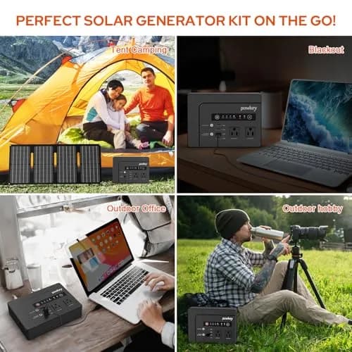 powkey 200W Portable Power Bank with Solar Panel 40W | 146Wh Emergency Power Station thumbnail 7