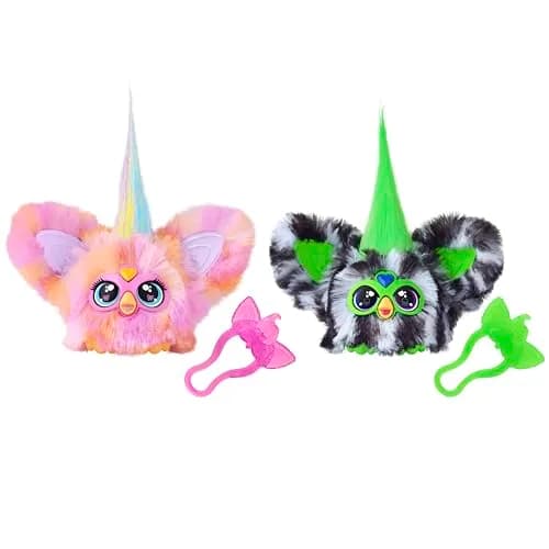 Furby Furblets Fierce & Fabulous 2 Pack, Greenie-Meanie & May-May | 45+ Sounds, Plush Toys for Kids 6+ thumbnail 1