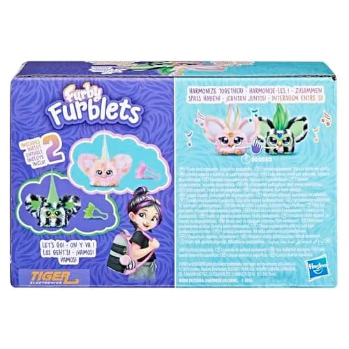 Furby Furblets Fierce & Fabulous 2 Pack, Greenie-Meanie & May-May | 45+ Sounds, Plush Toys for Kids 6+ thumbnail 4