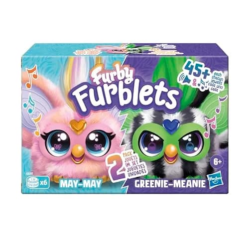 Furby Furblets Fierce & Fabulous 2 Pack, Greenie-Meanie & May-May | 45+ Sounds, Plush Toys for Kids 6+ thumbnail 2