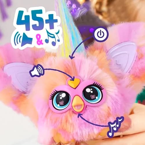 Furby Furblets Fierce & Fabulous 2 Pack, Greenie-Meanie & May-May | 45+ Sounds, Plush Toys for Kids 6+ thumbnail 3
