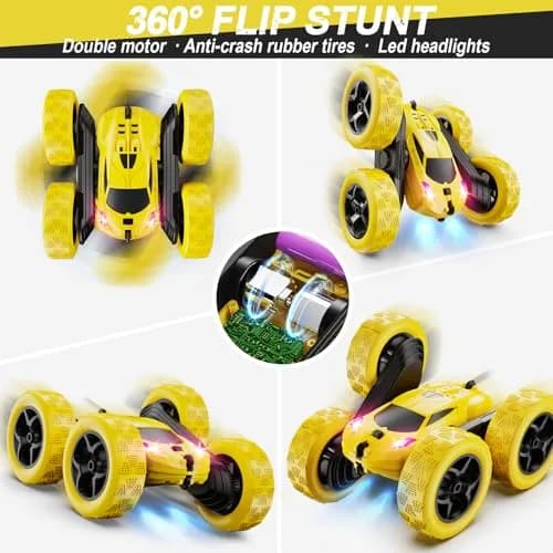 QUNREDA Remote Control Stunt Car 16.0cm (6.3") | 4WD 360° Flips & 50 Min Playtime thumbnail 4
