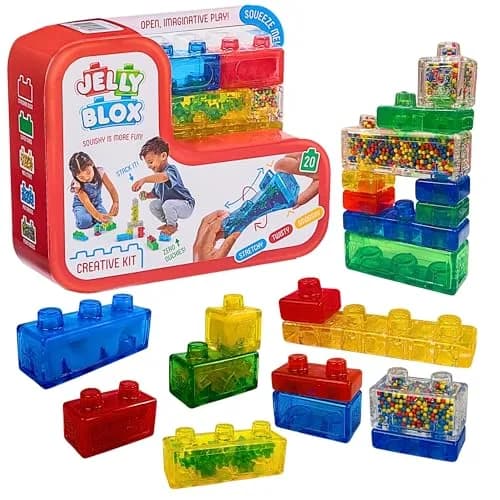 Jelly Blox Creative Kit 20 Blocks | MESH Accredited, Ouch-Free Sensory Toy thumbnail 1