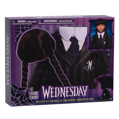 Just Play WEDNESDAY Dress Up Set, 2-pieces, Nevermore Academy Uniform, Dress Up and Pretend Play, Ages 4+ | Officially Licensed thumbnail 1