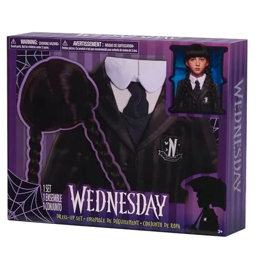 Just Play WEDNESDAY Dress Up Set, 2-pieces, Nevermore Academy Uniform, Dress Up and Pretend Play, Ages 4+ | Officially Licensed thumbnail 6