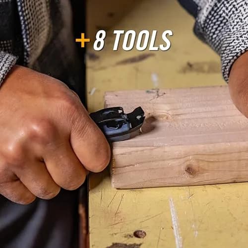Gerber Prybrid Utility Knife Multitool 8-in-1 with Pry Bar & Bottle Opener, Blue thumbnail 5