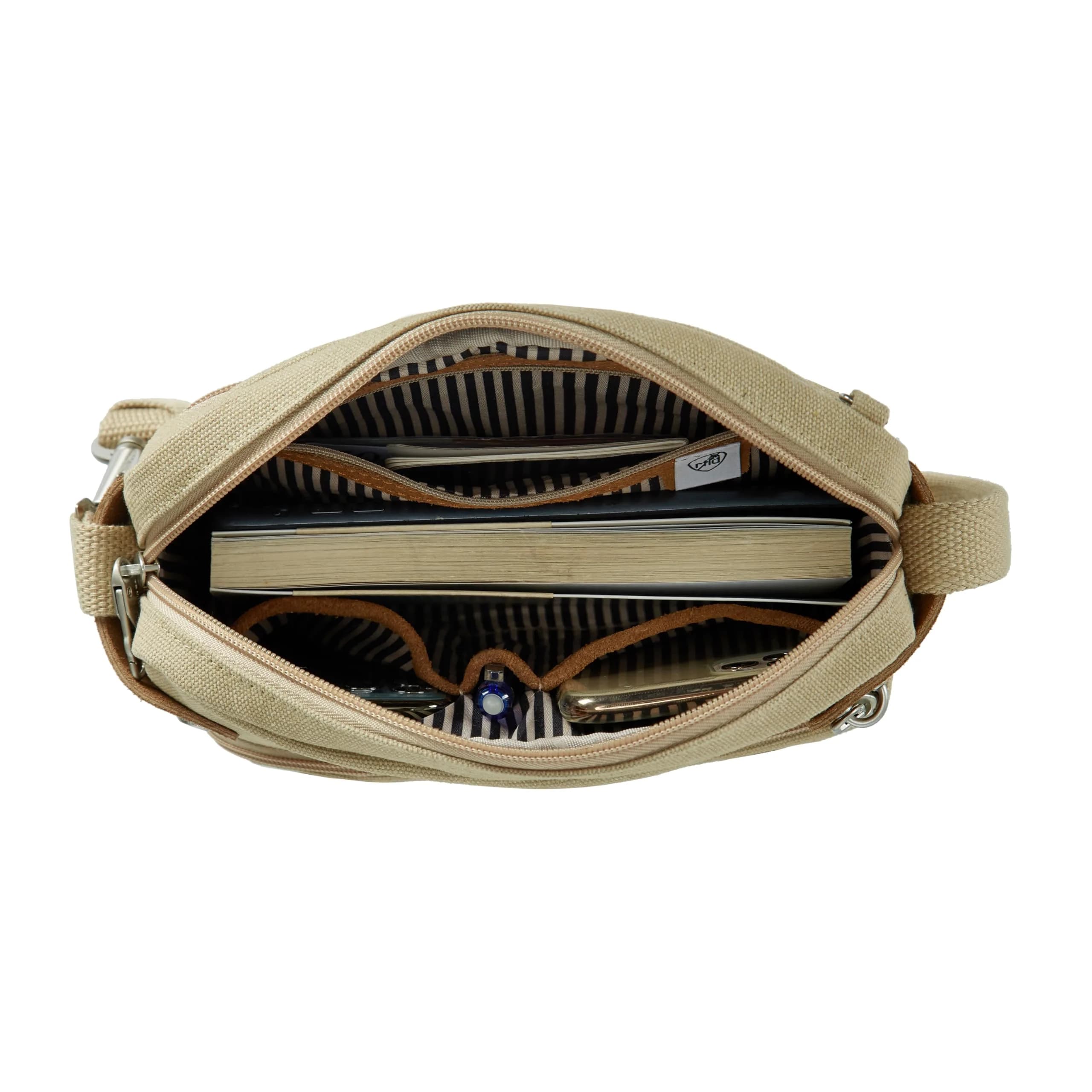 Travelon Anti-Theft Heritage Crossbody Bag 3L (9.5"W x 8"H x 2.5"D) | Secure & Stylish Travel Companion - view 9
