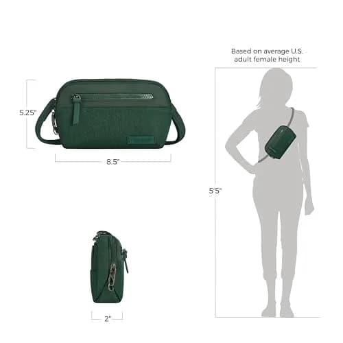 Travelon Anti-Theft Metro Convertible Small Crossbody Bag | RFID & Locking Zippers (70-120 chars) thumbnail 6