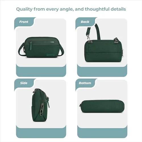 Travelon Anti-Theft Metro Convertible Small Crossbody Bag | RFID & Locking Zippers (70-120 chars) thumbnail 7