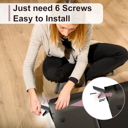 Maozhren Metal TV Stand Legs Replacement for LG 70" 75" TVs | Supports up to 200 lbs thumbnail 5