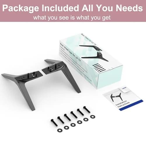 Maozhren Metal TV Stand Legs Replacement for LG 70" 75" TVs | Supports up to 200 lbs thumbnail 8