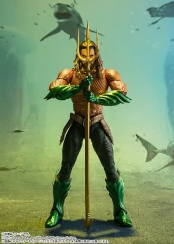TAMASHII NATIONS Aquaman and The Lost Kingdom S.H.Figuarts Aquaman Action Figure 16.0 cm (6.3 inches) | Officially Licensed Collectible thumbnail 6