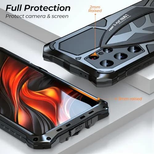 Lunivop Metal Heavy Duty Case for Samsung Galaxy S24 Ultra (2024) | Military Grade Protection thumbnail 4