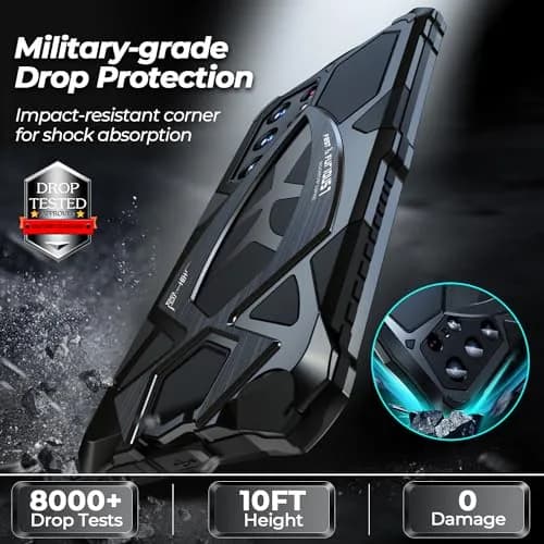 Lunivop Metal Heavy Duty Case for Samsung Galaxy S24 Ultra (2024) | Military Grade Protection thumbnail 5
