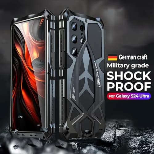 Lunivop Metal Heavy Duty Case for Samsung Galaxy S24 Ultra (2024) | Military Grade Protection thumbnail 2