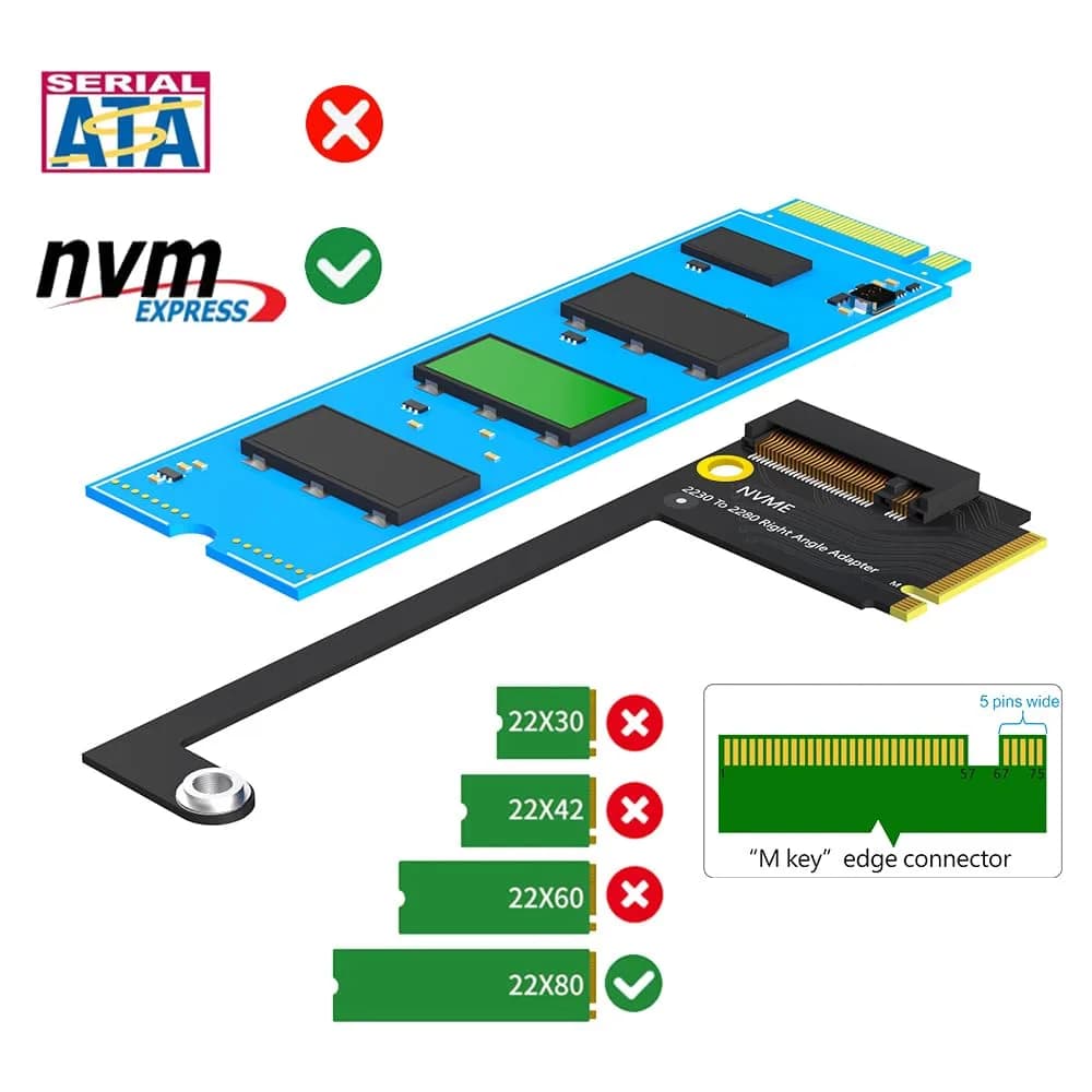 Mustpoint M.2 NVMe PCIE 4.0 Expansion Board for ROG Ally 2230 to 2280 | Upgrades Storage Capacity - view 3