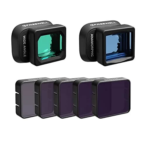 Freewell Wide Angle & Anamorphic Lens Kit for DJI Mini 4 Pro | 111° FOV & 1.19x Cinematic Squeeze thumbnail 1