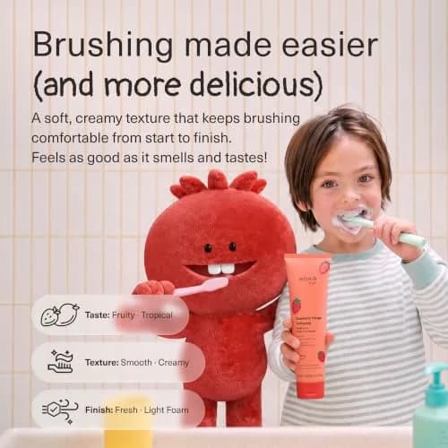 Boka Kids Toothpaste Strawberry Mango Nano Hydroxyapatite Fluoride-Free 4 oz (113 g) | Dentist Recommended for Enamel Care thumbnail 3