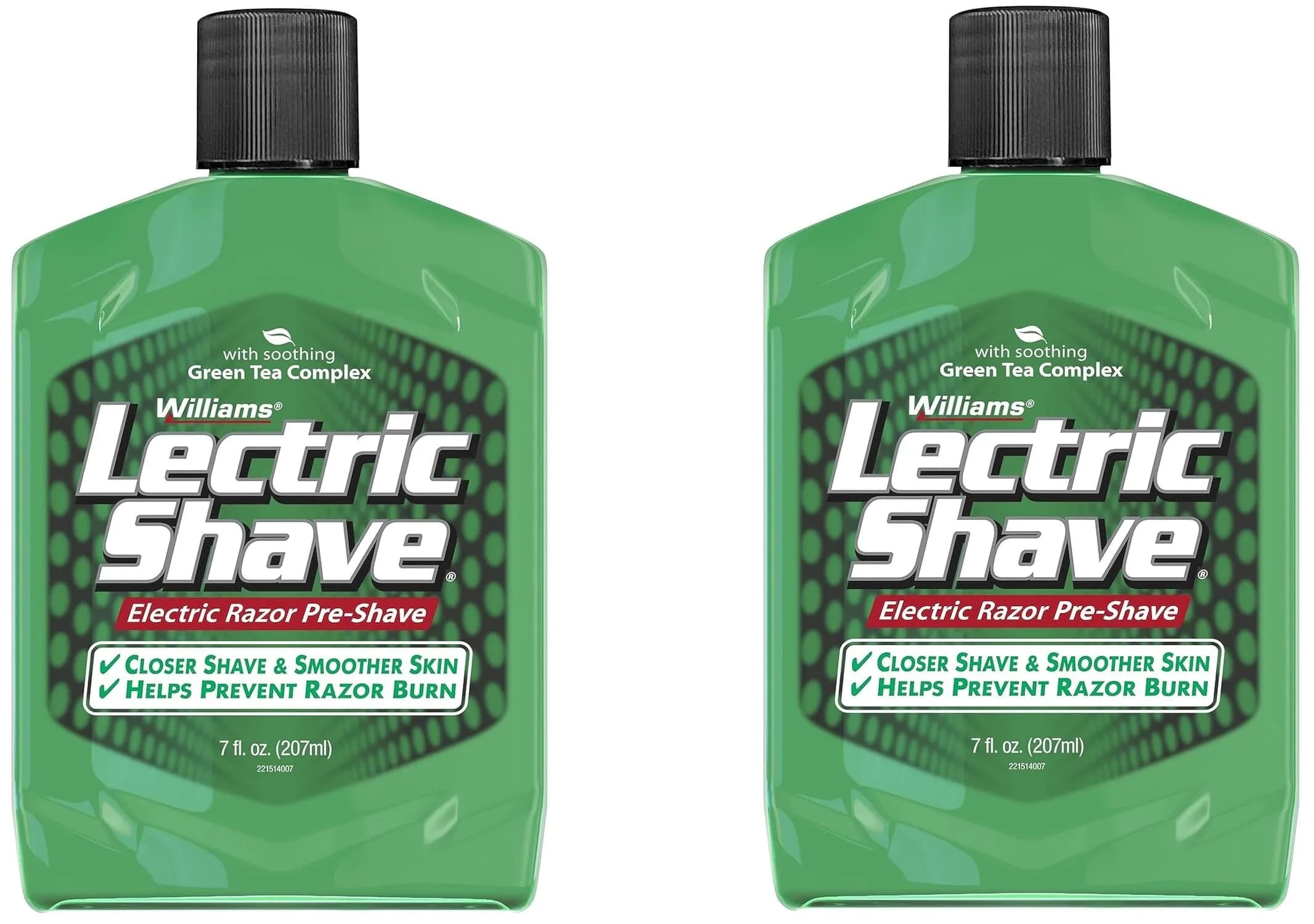Williams Lectric Shave Electric Razor Pre-Shave Gel 414ml (14 Fl Oz) | Closer Shave for Sensitive Skin — Green