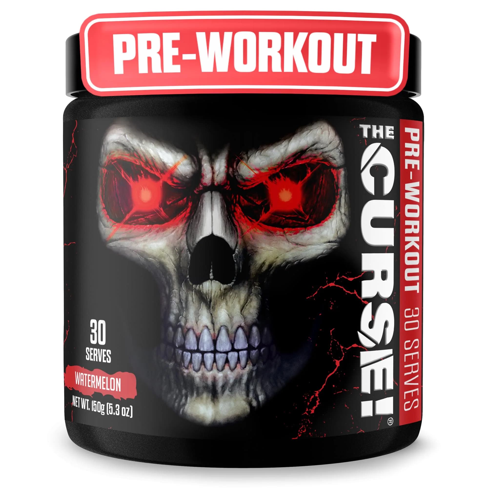 JNX The Curse! Pre Workout Powder with Creatine 155mg, Watermelon | High-Energy, Focus & Pumps (70-120 chars)