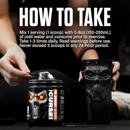 JNX The Curse! Pre Workout Powder with Creatine 155mg, Watermelon | High-Energy, Focus & Pumps (70-120 chars) thumbnail 8
